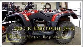 20002003 Honda Rancher ES 350 Shifter Motor Replacment DIY