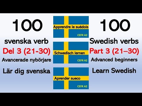 Learn Swedish - 100 Swedish verbs part 3 – advanced beginners