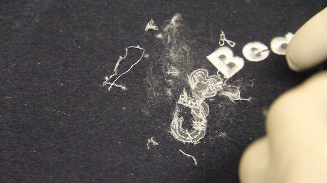Removing Stitches on Embroidery Design YouTube