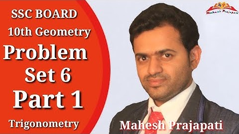 10th Geometry Problem Set 6 Part 1 | Trigonometry | Mahesh Prajapati