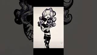 Traditional Goth Drawing