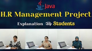 HR Management System in Java | Student Project  Explanation |Best Java Course Center in Hyderabad