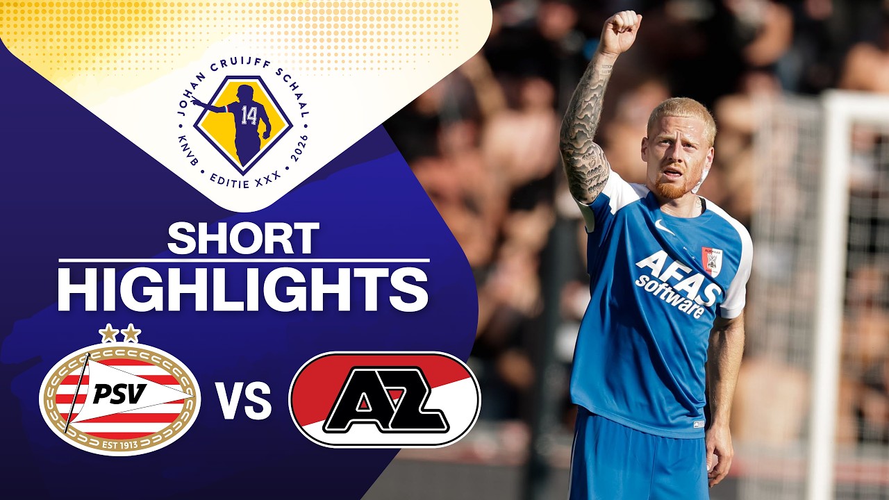 [Highlights] Johan Cruyff Shield (Dutch Super Cup) 2026 : PSV Eindhoven vs AZ Alkmaar (02-08-69)
