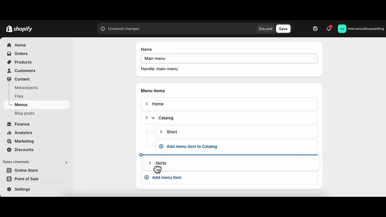 How to create drop-down menu in Shopify - YouTube