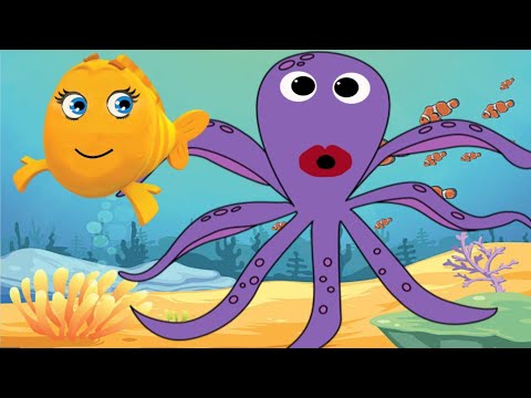 SLIPPERY FISH SONG! | Children Song | Lyrics | Nursery Rhymes | Karaoke | Kids Song | Kids Fish Song