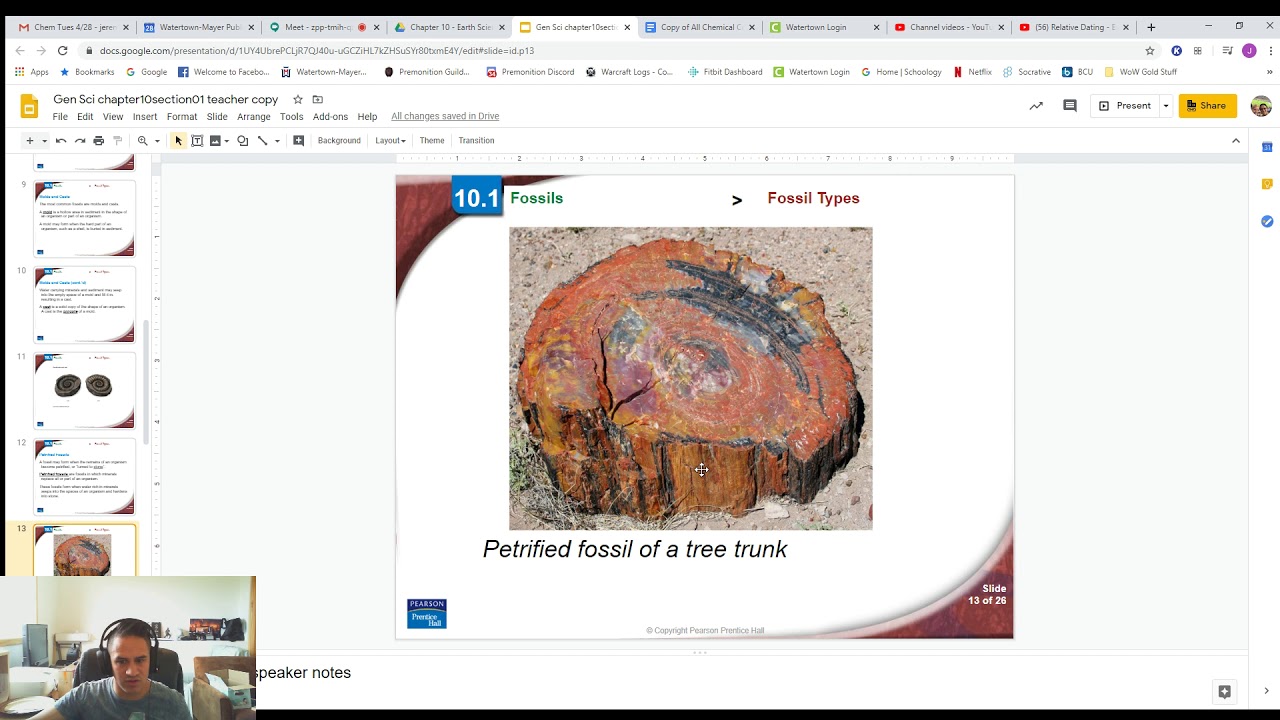 Chapter 10 section 01 Fossils lecture
