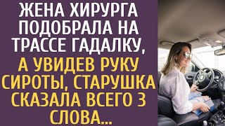 Жена хирурга подобрала на трассе гадалку, а увидев руку сироты, старушка сказала всего 3 слова...