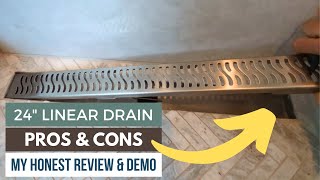 HONEST REVIEW of 24" Linear Drain (Pros & Cons): WATCH BEFORE YOU BUY