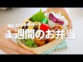 【１週間のお弁当】お財布に優しい！鶏むね肉レシピ５選bento vol.2