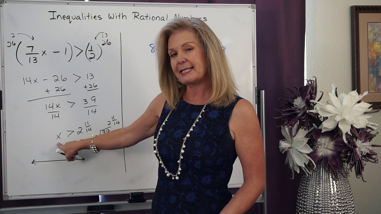 Jessica Launius Math Equations and Inequalities with Rational Numbers - Lesson 5-7 - YouTube