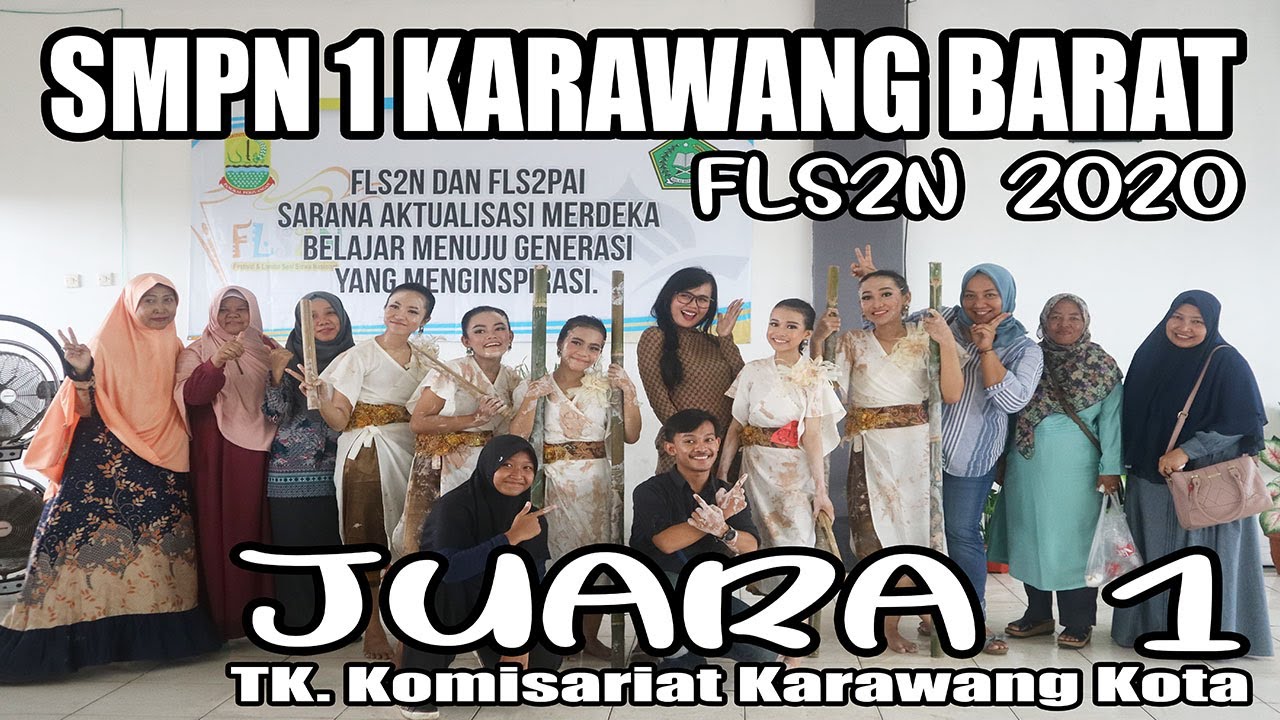 TARI KREASI DARI BAMBU - SMPN 1 KARAWANG BARAT FLS2N 2020 (Juara 1 Tk. Komisariat Karawang Kota)