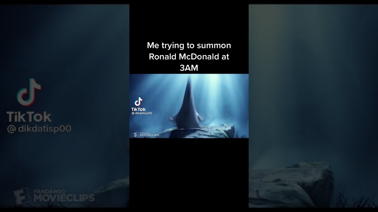 Me trying to summon Ronald McDonald at 3AM - YouTube