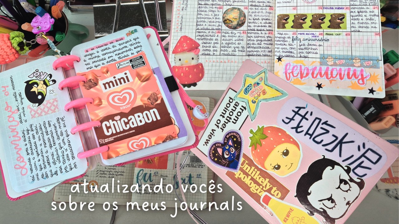 journal update ✨ bullet journal fevereiro, diário e ideias de páginas