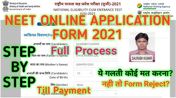 How to Fill NEET Online Application Form 2021 | Full Process || STEP-BY-STEP 🔥🔥🔥