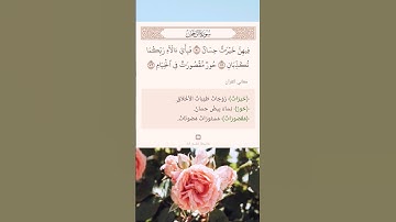 سورة الرحمن من (٧٠-٧٢)