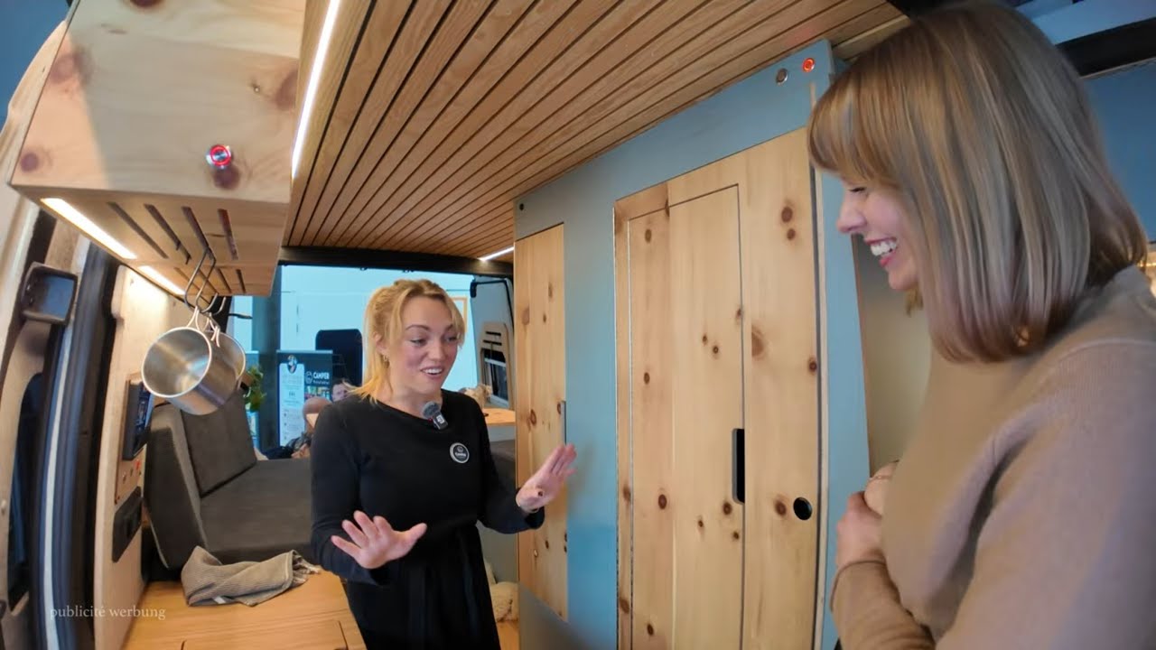 BERLINER HANDWERKER (34) erfindet WOHNMOBIL DUSCHE im Schrank und Hecksitzgruppe Campermanufaktur