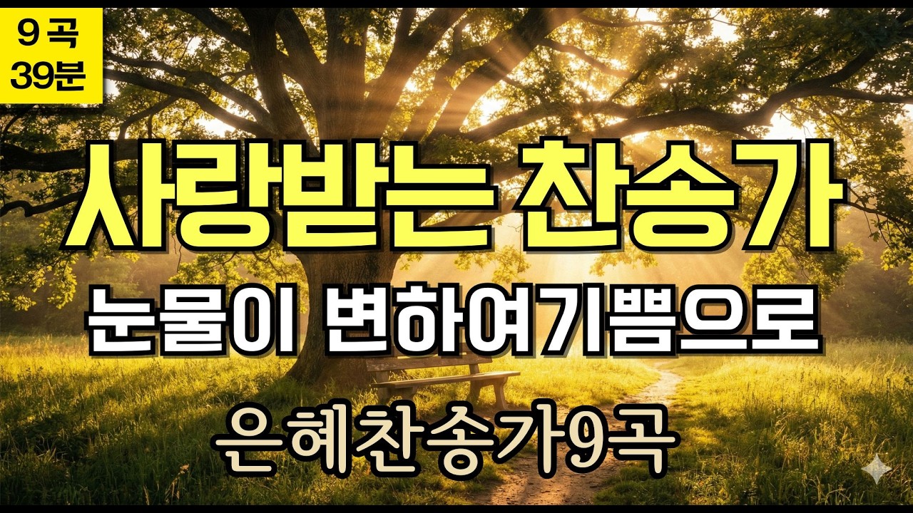 [새찬송가] 한국인이 사랑하는 찬송가 Best 9 | 마음속에 근심 있는 사람 | 고통의 멍에 벗으려고 | 지금까지 지내온 것 ㅣ지친 마음 치유하는 기적의 39분(묵상, 연속듣기)