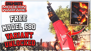 *FREE* MODEL 680 VARIANT UNLOCKED - Call Of Duty Modern Warfare Season 5 (Big Red)