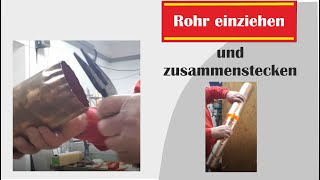 Ablauf Rohr Einziehen Kleiner Machen, Das Ihr Den Ablauf Zusammen Stecken Könnt.