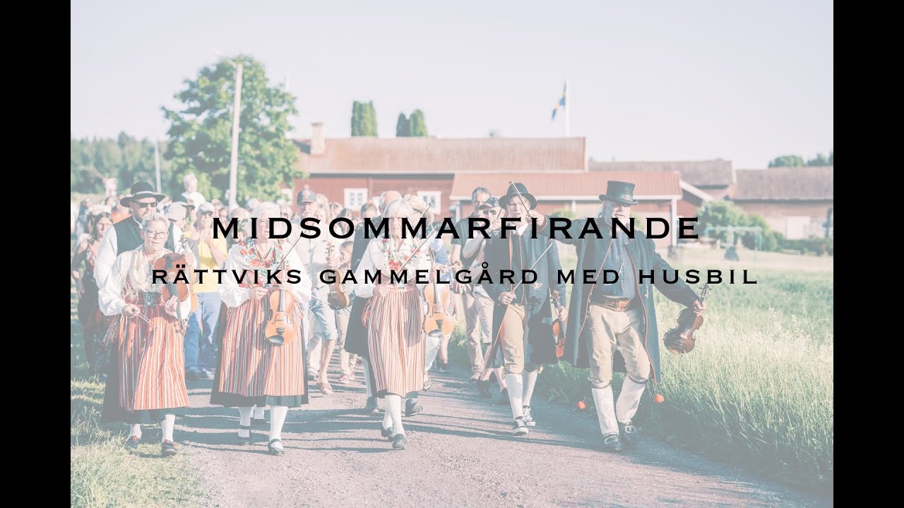 Med husbilen på midsommarfirande i Dalarna