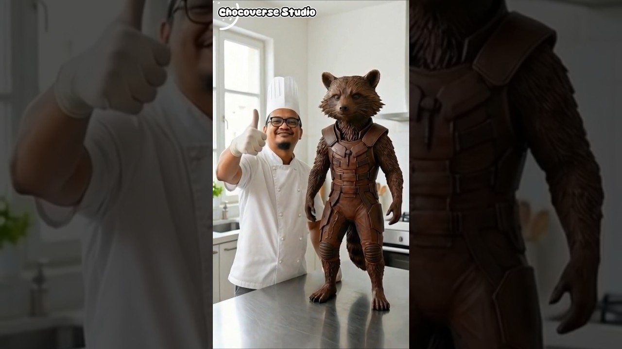 Chocolate Rocket Raccoon Looking for His Teammates! 🚀🍫 