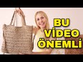 BU ÇANTAYA HERKES BAYILIYOR 🤩 | Yazlık Hasır Çanta Yapımı | Raffia Crochet Bag Tutorial