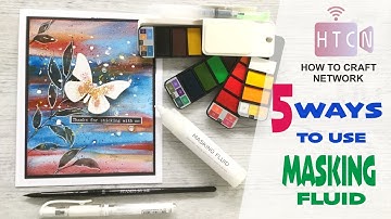 MASKING FLUID TECHNIQUES, CREATE BEAUTIFUL BACKGROUNDS AND TEXTURES ON YOUR WORK AND WATERCOLOURS