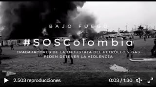 #SOSColombia libertad y respeto a los derechos humanos de los policías y trabajadores del sector