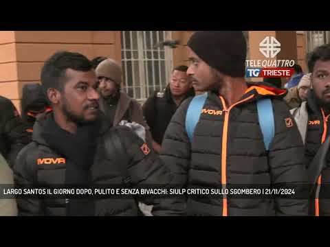 LARGO SANTOS IL GIORNO DOPO, PULITO E SENZA BIVACCHI: SIULP CRITICO SULLO SGOMBERO | 21/11/2024