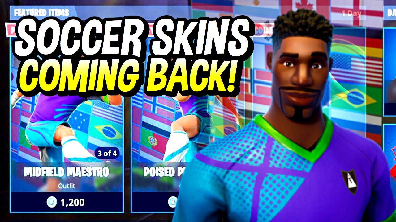 FORTNITE SOCCER SKINS RETURN DATE! FOOTBALL SKINS RELEASE ...