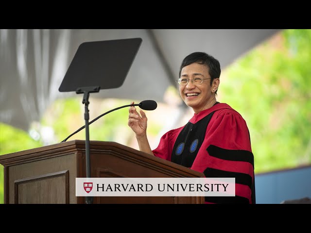 Maria Ressa delivers the Commencement Address | Harvard Commencement 2024 class=