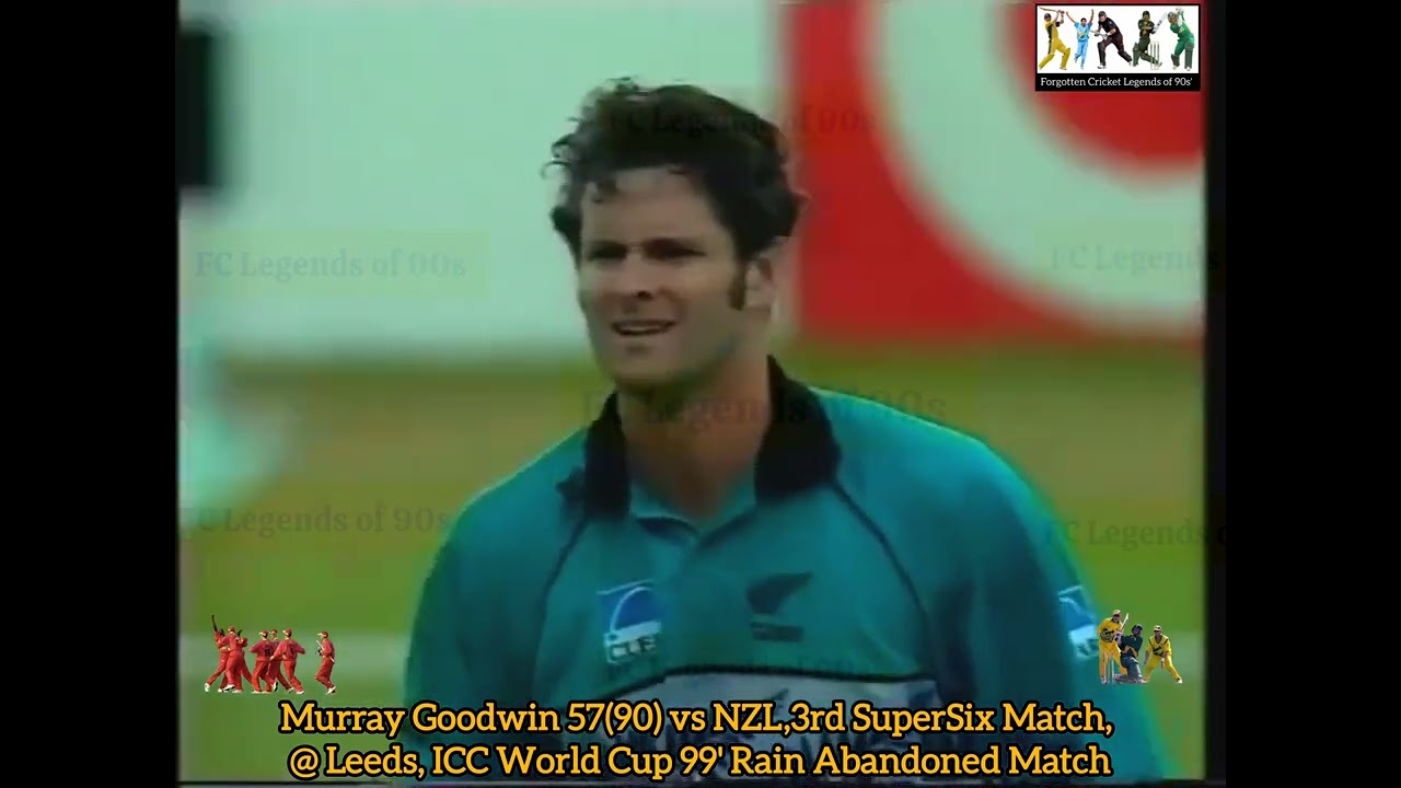 Murray Goodwin World Cup 50 vs New Zealand at Leeds, 3rd Super Six Match 1999 World Cup