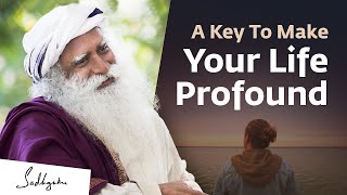 Sadhguru shares the key to create maximum impact on people #sadhguru #life #profound