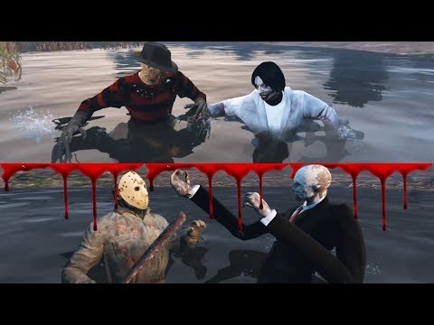 Jason Voorhees & Freddy Krueger VS Slenderman & Jeff the Killer - Death Battle (GTA 5)