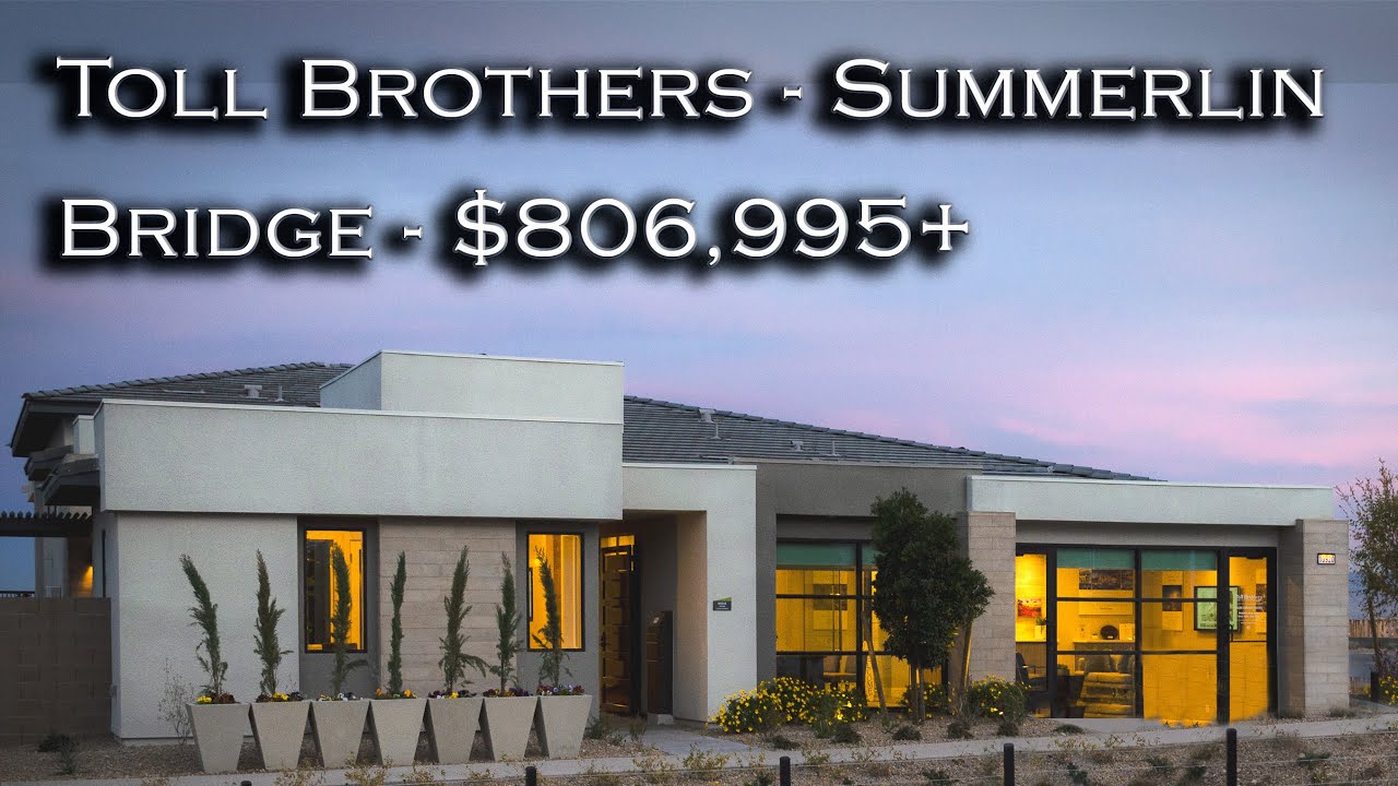 Luxury Bridge Model Toll Brothers Home Summerlin, One-Story, $806,995+, 3,236 SqFt, 4 BD, 4.5BA, 3C