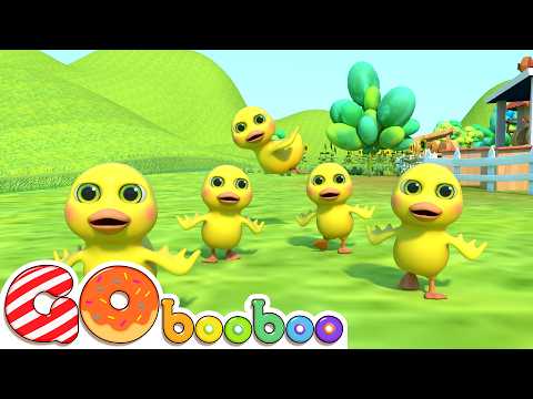Five Little Ducks + Complete | Children's Music & Songs | GoBooBoo in Portuguese