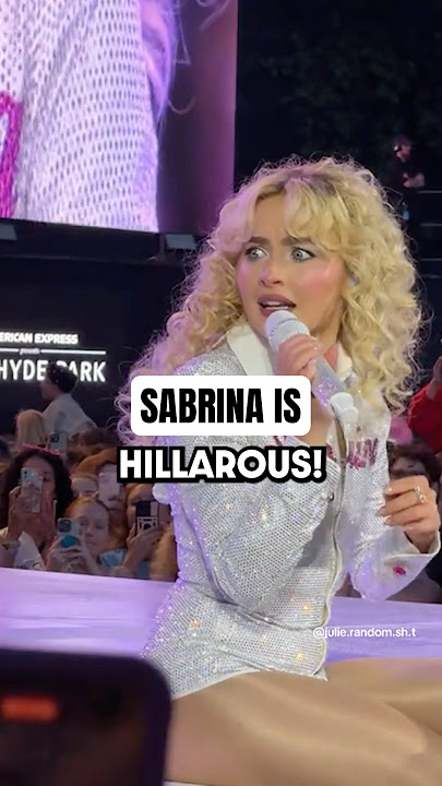 Sabrina talks with BRITISH ACCENT 😭