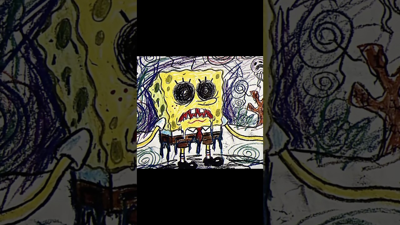 Familiar Characters — Disturbing Children’s Drawings from the Internet #scary #shorts #creepypasta