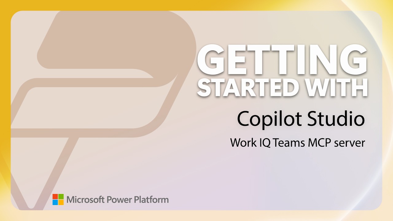Work IQ Microsoft Teams MCP server Power Platform Shorts YouTube