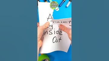 Amazing Paper Craft Trick with Coolest Anxiety by Inside Out #insideout #anxiety #papercraft #diy