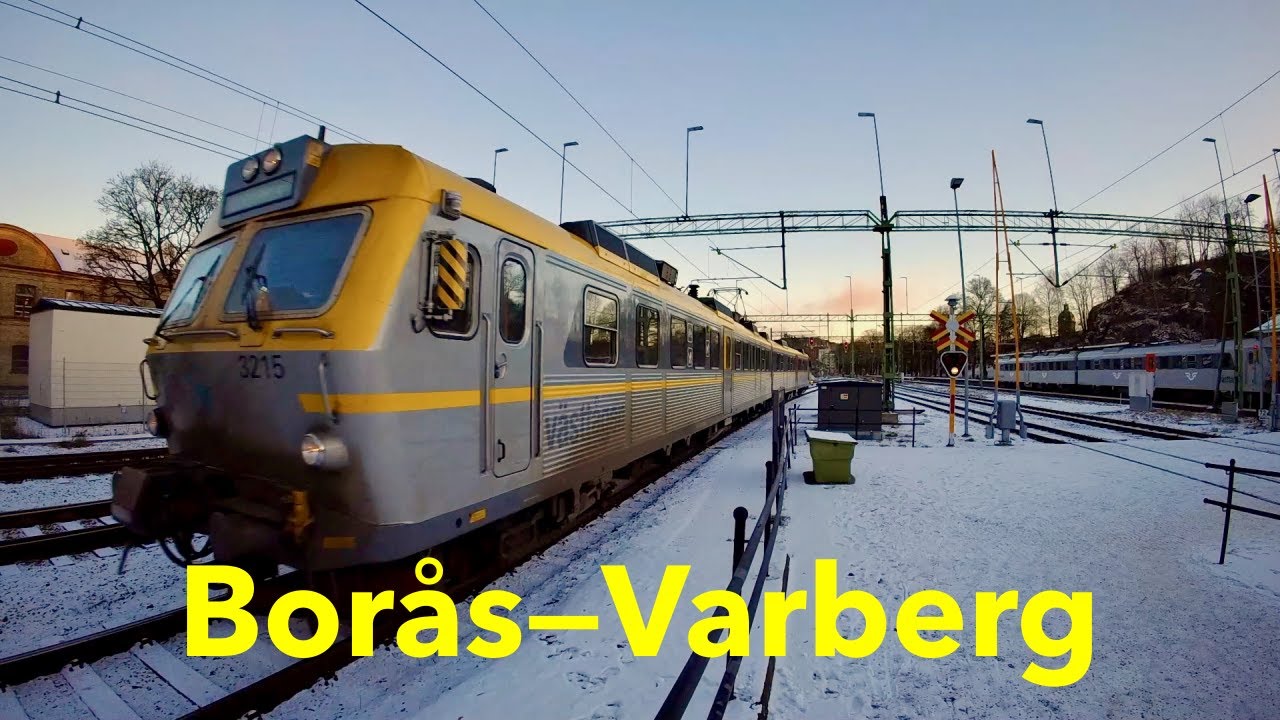 Views from a Swedish train window: Borås–Varberg