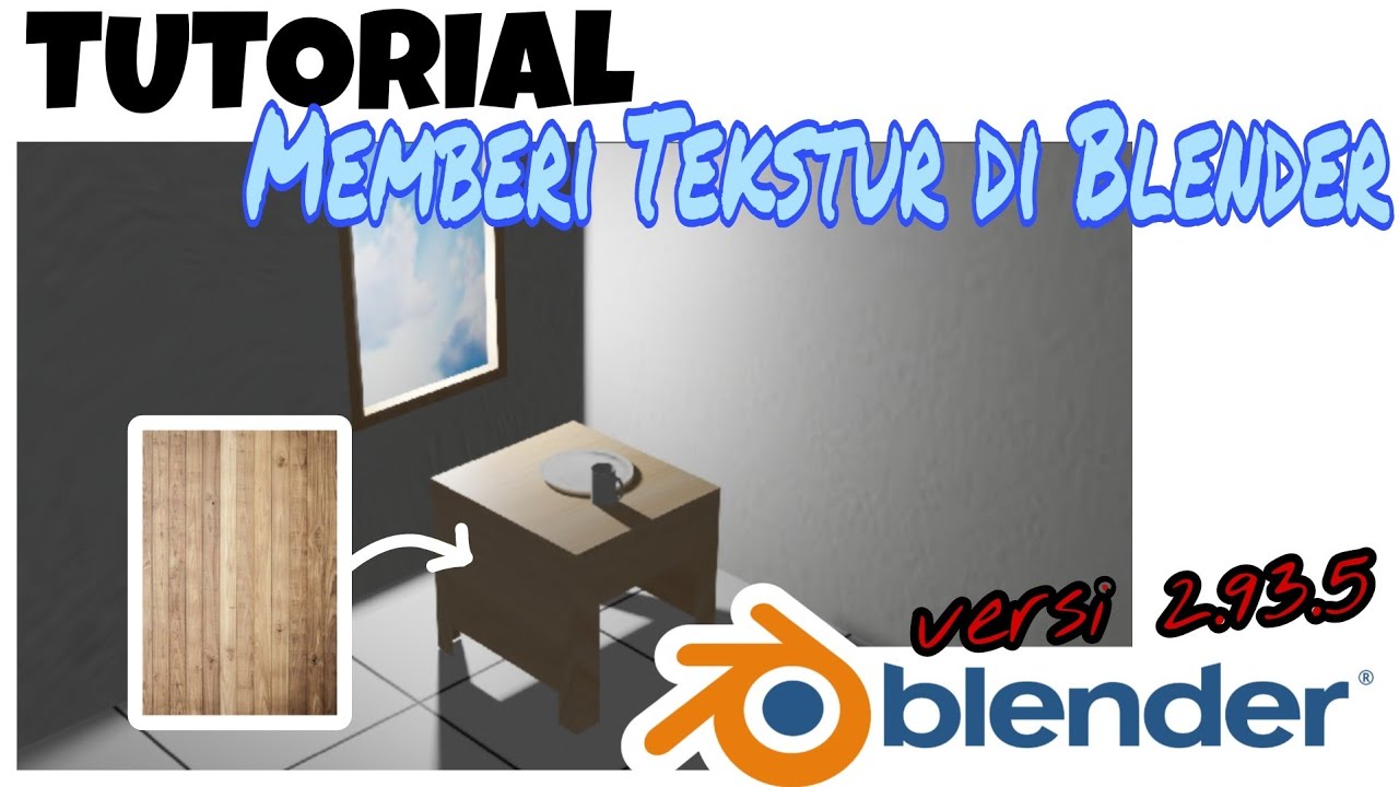 Cara Memberi Tekstur Pada Benda di Blender | Blender Tutorial - YouTube