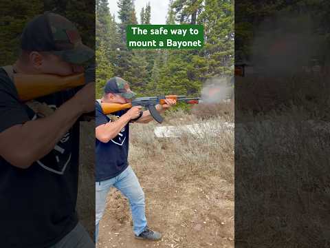 How to mount a bayonet #gungun #surplus #military #russian #ukraine #knifeskills #pewpew #shoot