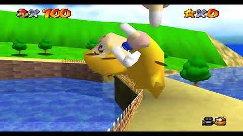 Super Mario 64 [N64] Cheat Codes: Play as Weird Peach Model