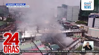 Mahigit 100 pamilya, nawalan ng tirahan sa sunog sa Quiapo; Bumbero, nasugatan | 24 Oras