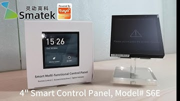 SMATEK 4" S6E KNX POE Smartlife Android Wifi Zigbee BLE Smart Home Automation Control Display Screen