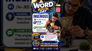 word of the day | Ingenious #vocabulary #education #english