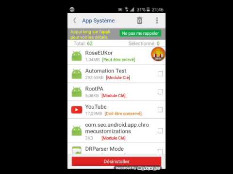 desinstaller application en root