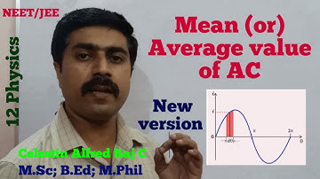 Mean or Average value of AC|Unit 4|EMI & AC|12 Physics||Tamil||sky physics