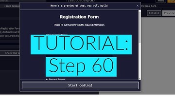 freeCodeCamp | Learn HTML Form: Step 60